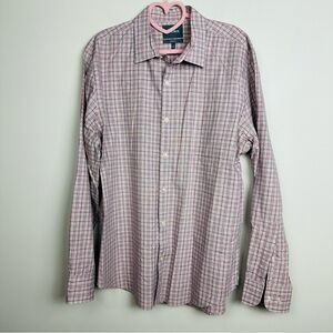 Bonobos Men's Plaid Long Sleeve Button Down Casual Shirt Size Large